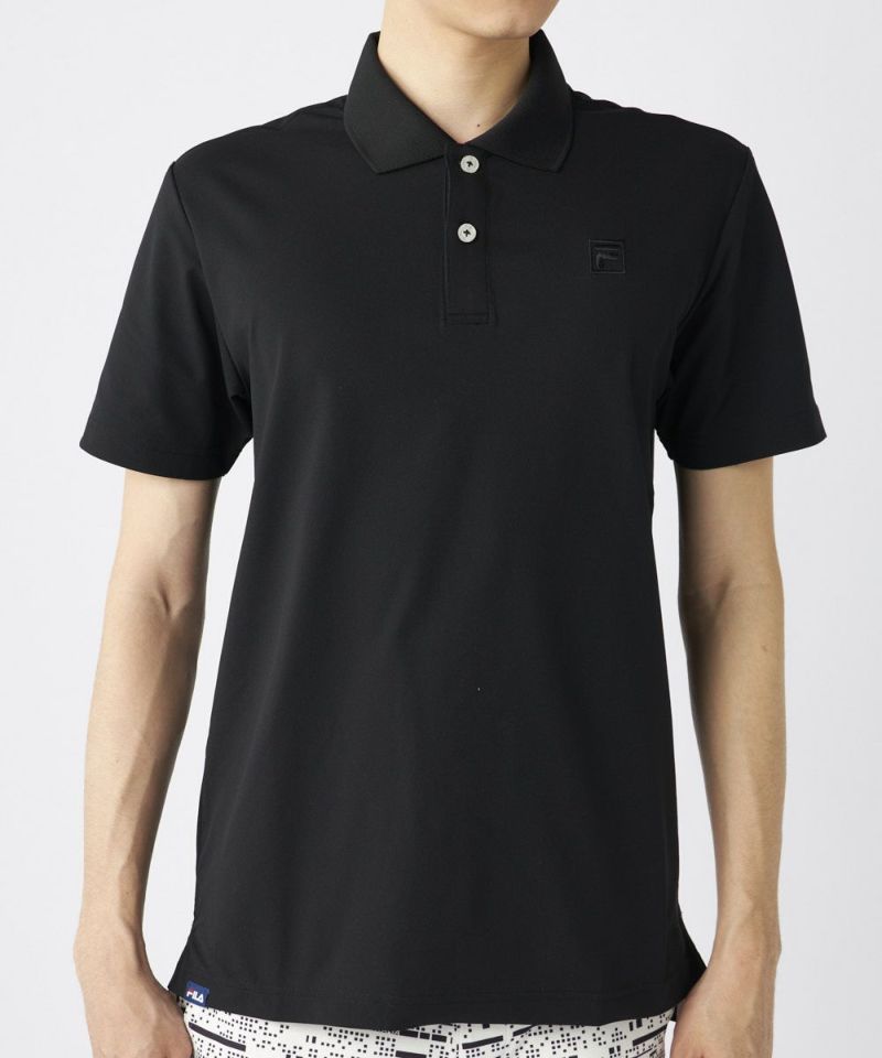 FILA - FILA GOLF フィラゴルフ 総柄 ロゴ 半袖 ポロシャツ ゴルフウェア FILA GOLFメンズ 【NET限定】ベーシックロゴ半袖ポロシャツ