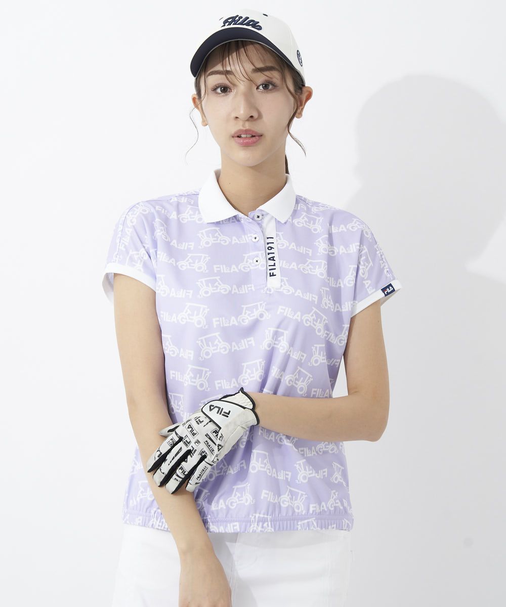 FILA GOLFレディース リボン付きサンバイザー｜吸汗速乾 / UVカット