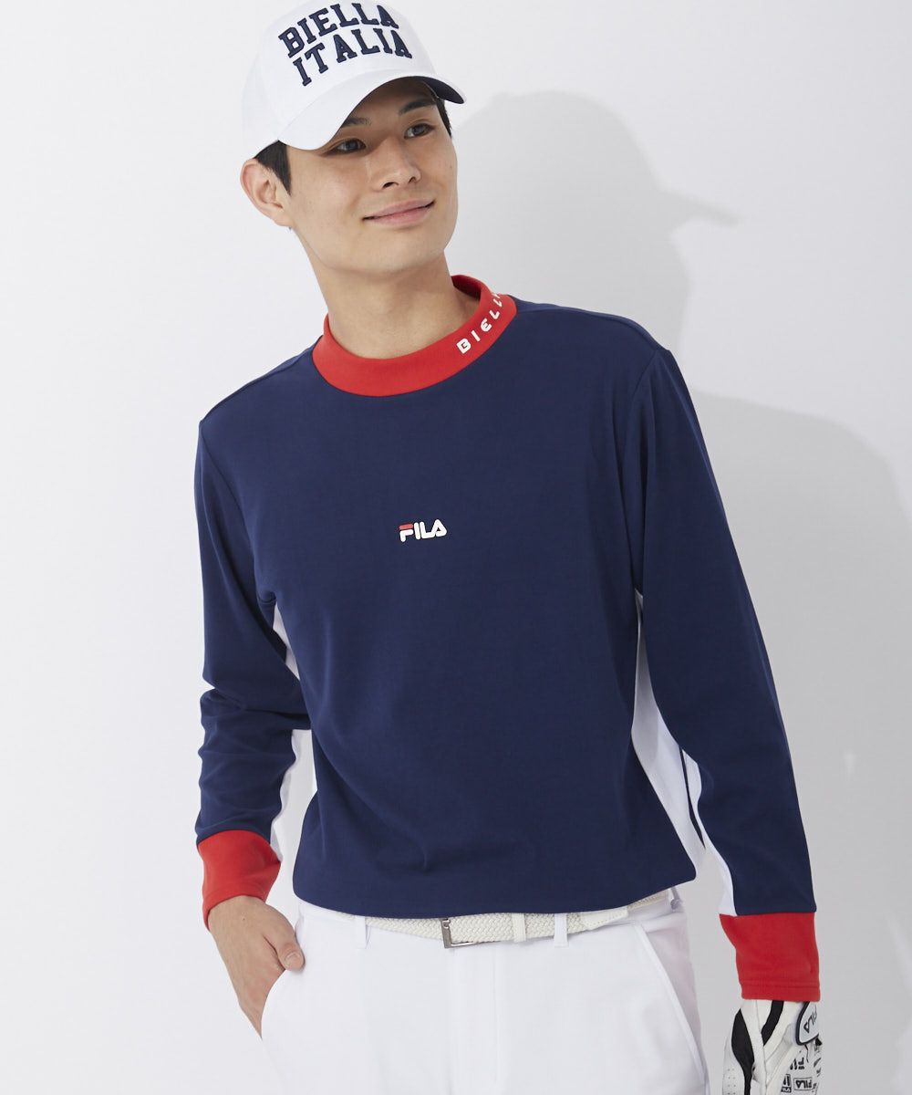 FILA GOLFメンズ モックネック長袖シャツ | OCEANweb（オーシャン