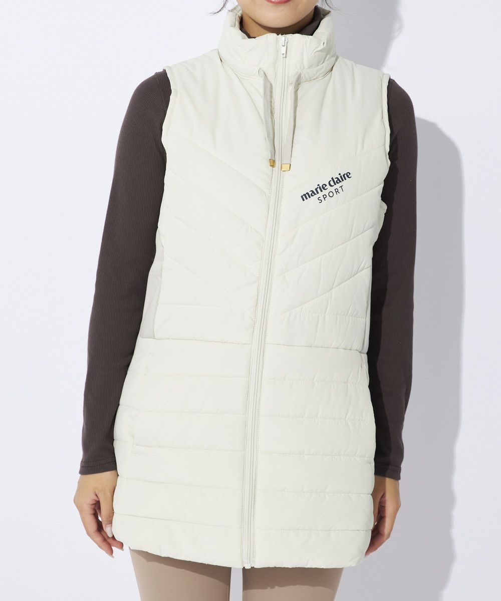 MC SPORTSレディース 素材切替中綿ロングベスト | OCEANweb