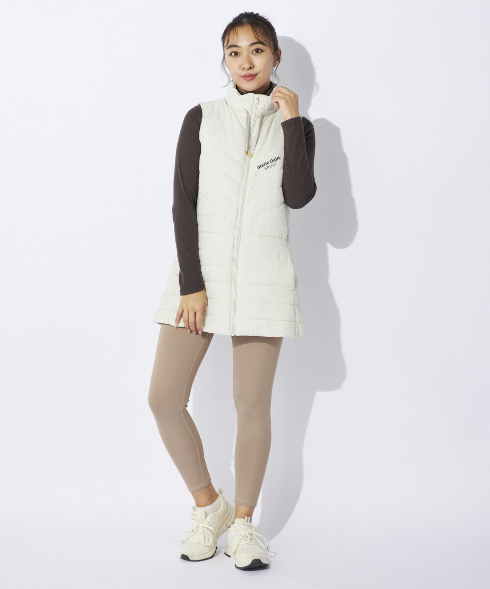MC SPORTSレディース 素材切替中綿ロングベスト | OCEANweb
