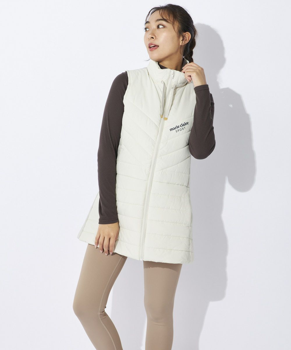 MC SPORTSレディース 素材切替中綿ロングベスト | OCEANweb