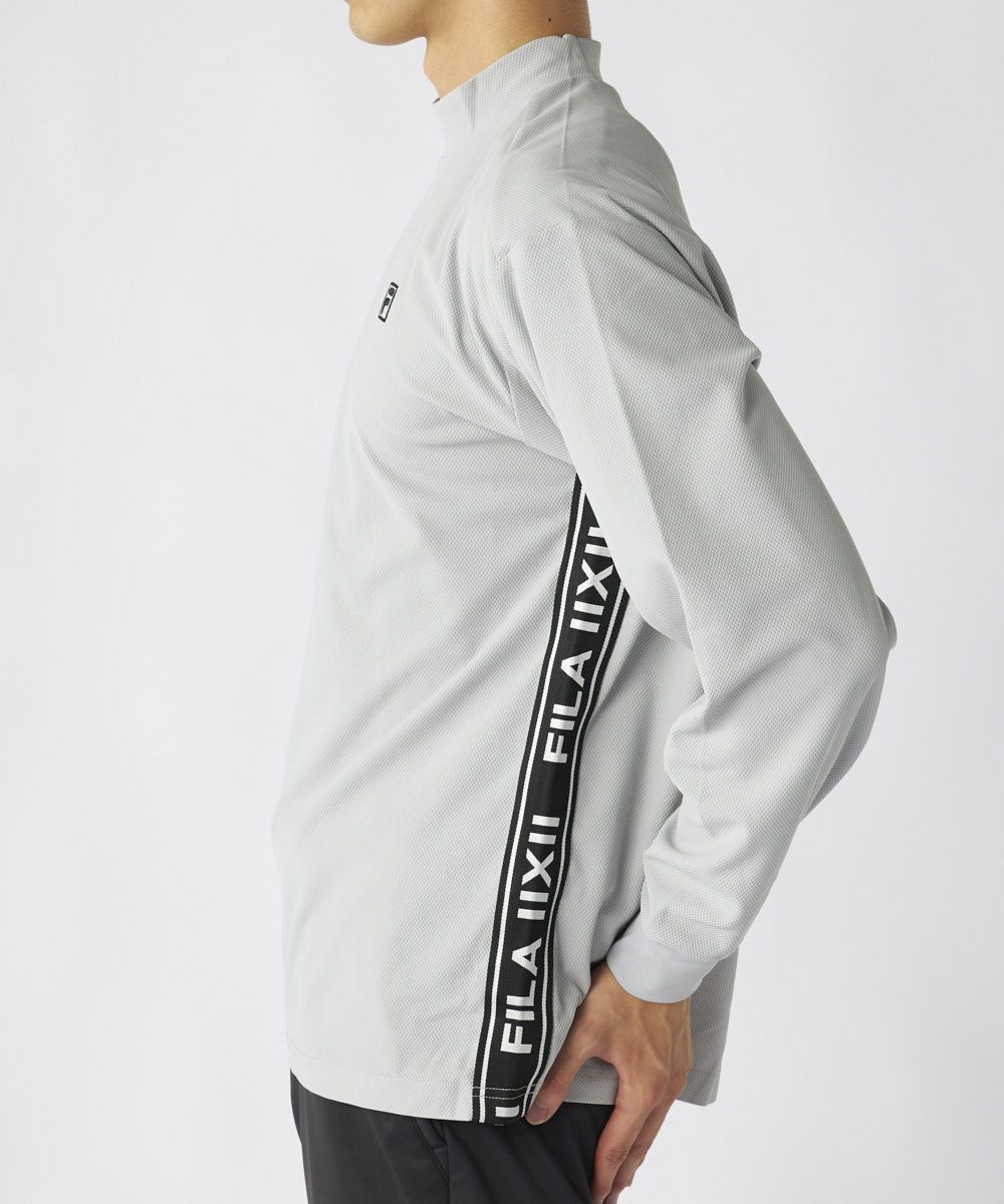 FILA GOLFメンズ バックプリント長袖モックネックシャツ | OCEANweb