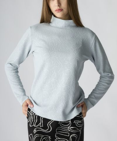 BANDEL ジャガードリブモックシャツ M ライトグレー BANDEL ジャガードリブモックシャツ M ライトグレー BANDEL ジャガード