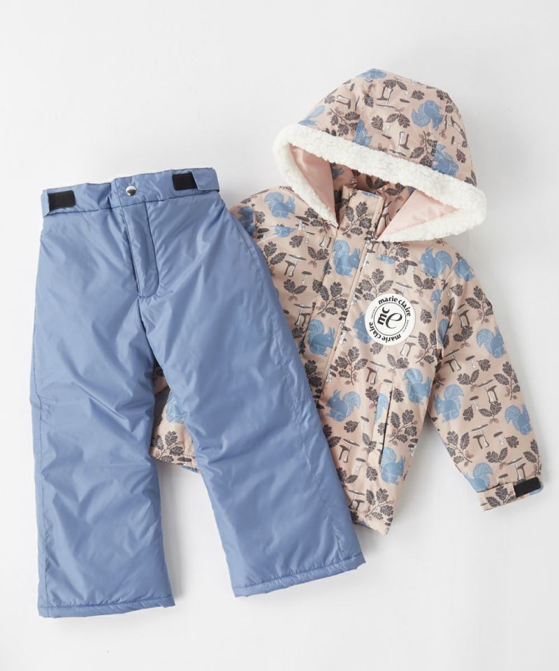 marie claire ENFANTSキッズ サイズ調整付き 幾何柄スキー